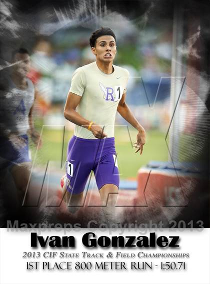 Thumbnail 1 in CIF State Track & Field Championships (Boys 800m) photogallery.