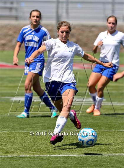 Thumbnail 1 in Ripon Christian vs Forest Lake Christian (CIF-SJS D7 Final) photogallery.