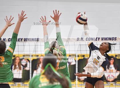 Thumbnail 1 in Cardinal Gibbons @ D.H. Conley (NCHSAA 4A East Regional Final) photogallery.