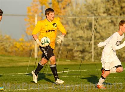 Thumbnail 2 in Arvada West vs. Liberty (CHSAA 5A First Round Playoff) photogallery.