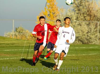 Thumbnail 3 in Arvada West vs. Liberty (CHSAA 5A First Round Playoff) photogallery.