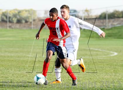 Thumbnail 2 in Arvada West vs. Liberty (CHSAA 5A First Round Playoff) photogallery.