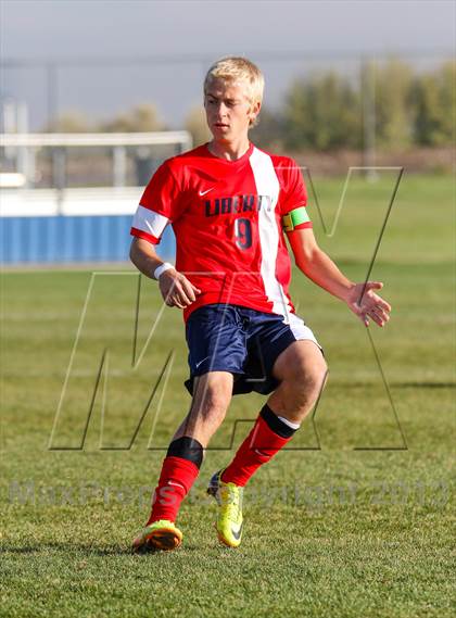 Thumbnail 2 in Arvada West vs. Liberty (CHSAA 5A First Round Playoff) photogallery.