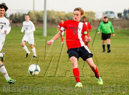 Thumbnail 2 in Arvada West vs. Liberty (CHSAA 5A First Round Playoff) photogallery.