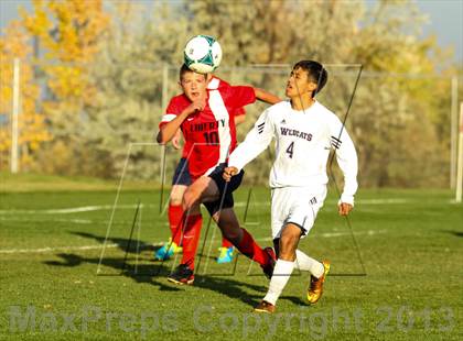 Thumbnail 2 in Arvada West vs. Liberty (CHSAA 5A First Round Playoff) photogallery.