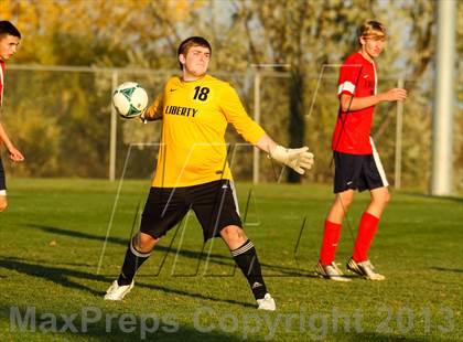 Thumbnail 2 in Arvada West vs. Liberty (CHSAA 5A First Round Playoff) photogallery.