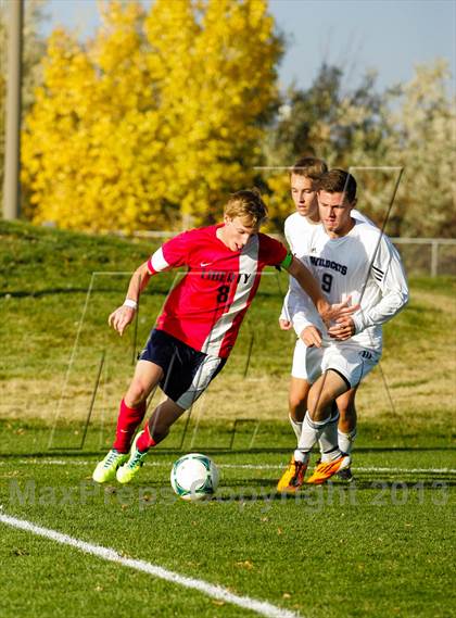 Thumbnail 3 in Arvada West vs. Liberty (CHSAA 5A First Round Playoff) photogallery.