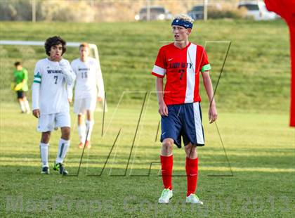 Thumbnail 2 in Arvada West vs. Liberty (CHSAA 5A First Round Playoff) photogallery.