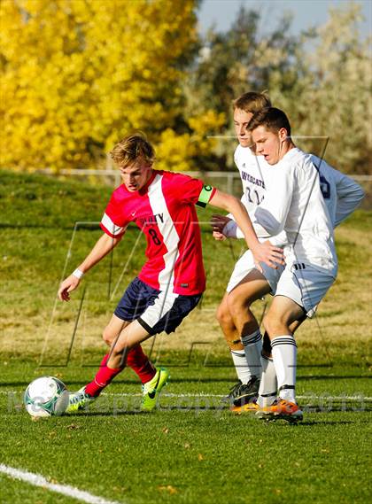 Thumbnail 3 in Arvada West vs. Liberty (CHSAA 5A First Round Playoff) photogallery.