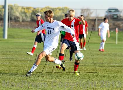 Thumbnail 2 in Arvada West vs. Liberty (CHSAA 5A First Round Playoff) photogallery.