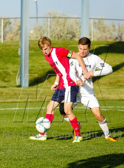 Thumbnail 3 in Arvada West vs. Liberty (CHSAA 5A First Round Playoff) photogallery.