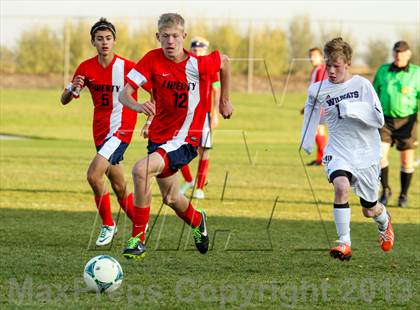 Thumbnail 2 in Arvada West vs. Liberty (CHSAA 5A First Round Playoff) photogallery.