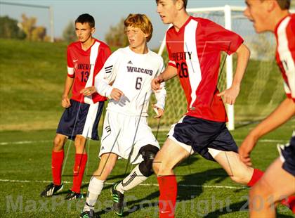 Thumbnail 1 in Arvada West vs. Liberty (CHSAA 5A First Round Playoff) photogallery.