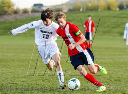 Thumbnail 2 in Arvada West vs. Liberty (CHSAA 5A First Round Playoff) photogallery.