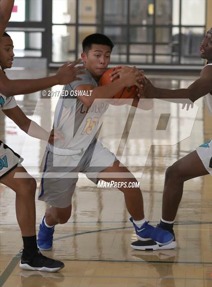 Thumbnail 3 in Deer Valley vs. Newark Memorial (Gauchos Holiday Hoops Classic) photogallery.