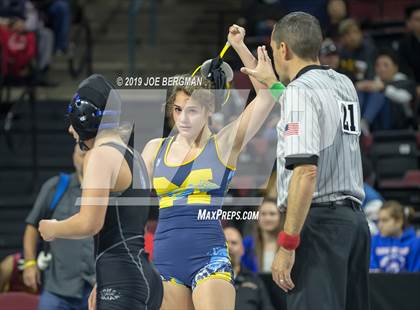 Thumbnail 3 in CIF State Girls Wrestling Championships (Consolation Semifinals) photogallery.