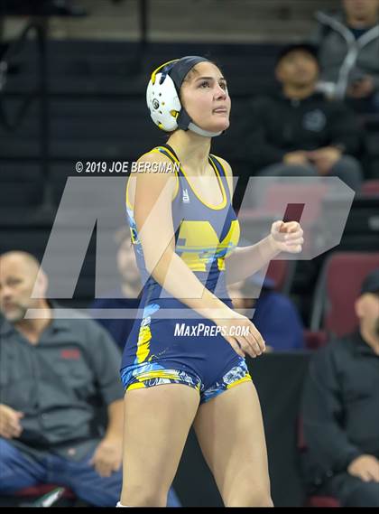 Thumbnail 1 in CIF State Girls Wrestling Championships (Consolation Semifinals) photogallery.