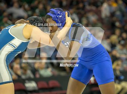 Thumbnail 2 in CIF State Girls Wrestling Championships (Consolation Semifinals) photogallery.