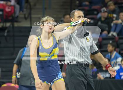 Thumbnail 2 in CIF State Girls Wrestling Championships (Consolation Semifinals) photogallery.