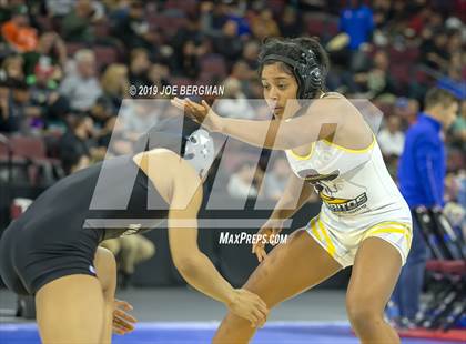Thumbnail 2 in CIF State Girls Wrestling Championships (Consolation Semifinals) photogallery.
