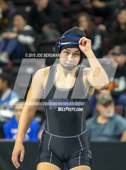 Thumbnail 2 in CIF State Girls Wrestling Championships (Consolation Semifinals) photogallery.