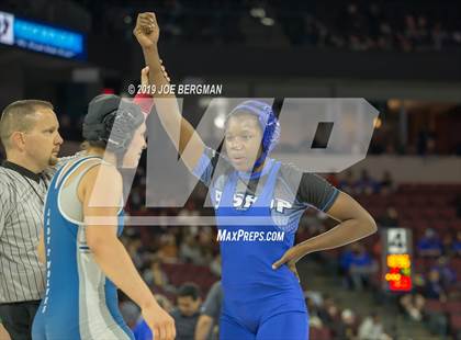 Thumbnail 3 in CIF State Girls Wrestling Championships (Consolation Semifinals) photogallery.