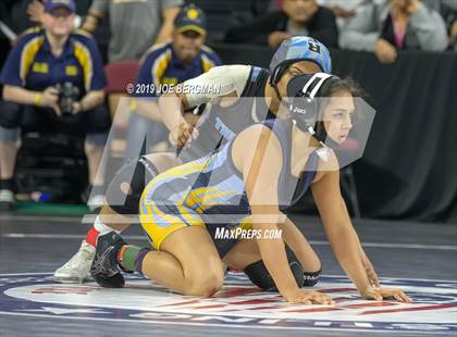 Thumbnail 1 in CIF State Girls Wrestling Championships (Consolation Semifinals) photogallery.