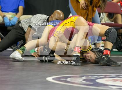 Thumbnail 3 in CIF State Girls Wrestling Championships (Consolation Semifinals) photogallery.