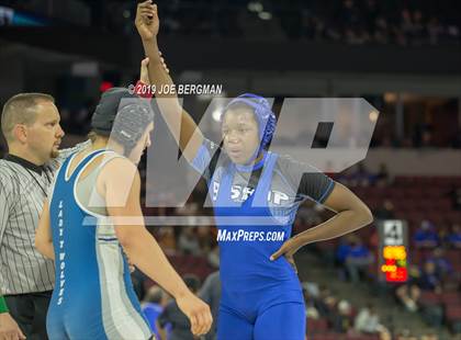 Thumbnail 2 in CIF State Girls Wrestling Championships (Consolation Semifinals) photogallery.
