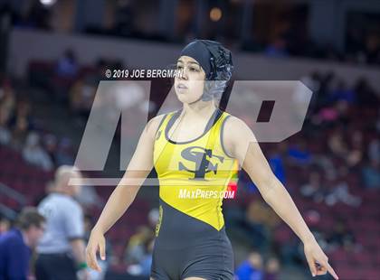Thumbnail 3 in CIF State Girls Wrestling Championships (Consolation Semifinals) photogallery.