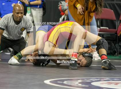 Thumbnail 2 in CIF State Girls Wrestling Championships (Consolation Semifinals) photogallery.