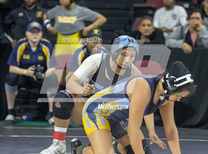 Thumbnail 2 in CIF State Girls Wrestling Championships (Consolation Semifinals) photogallery.