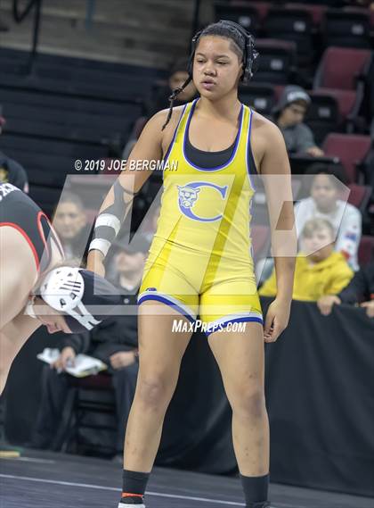 Thumbnail 2 in CIF State Girls Wrestling Championships (Consolation Semifinals) photogallery.