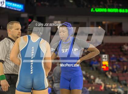 Thumbnail 3 in CIF State Girls Wrestling Championships (Consolation Semifinals) photogallery.