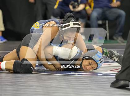 Thumbnail 2 in CIF State Girls Wrestling Championships (Consolation Semifinals) photogallery.