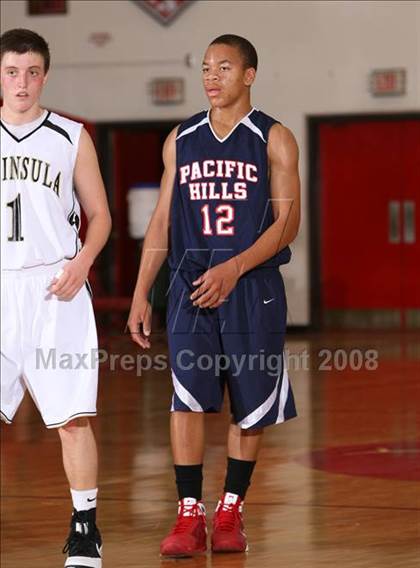 Thumbnail 2 in Palos Verdes Peninsula vs. Pacific Hills (Pacific Shores Tournament) photogallery.