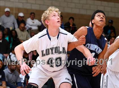 Thumbnail 3 in Compton vs. Loyola (Pacific Shores Tournament) photogallery.
