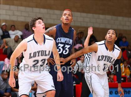 Thumbnail 2 in Compton vs. Loyola (Pacific Shores Tournament) photogallery.