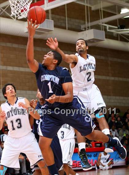 Thumbnail 1 in Compton vs. Loyola (Pacific Shores Tournament) photogallery.