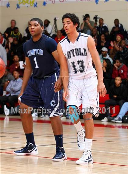 Thumbnail 2 in Compton vs. Loyola (Pacific Shores Tournament) photogallery.