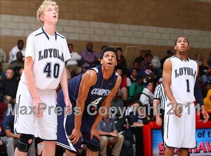 Thumbnail 3 in Compton vs. Loyola (Pacific Shores Tournament) photogallery.