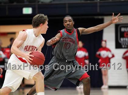 Thumbnail 2 in Salesian vs. St. Mary's photogallery.