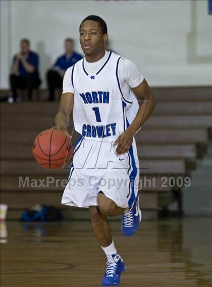 Thumbnail 1 in North Crowley vs. West (Whataburger Basketball Tournament) photogallery.