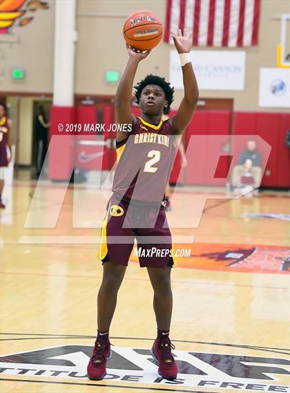 Thumbnail 3 in Christ the King vs. Chaparral (Hoophall West Tournament) photogallery.