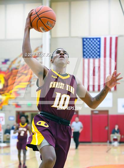 Thumbnail 1 in Christ the King vs. Chaparral (Hoophall West Tournament) photogallery.