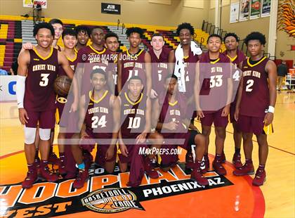 Thumbnail 1 in Christ the King vs. Chaparral (Hoophall West Tournament) photogallery.