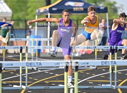 Thumbnail 2 in IHSAA Sectional 17 (110 Meter Hurdles) photogallery.