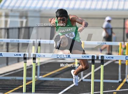 Thumbnail 3 in IHSAA Sectional 17 (110 Meter Hurdles) photogallery.