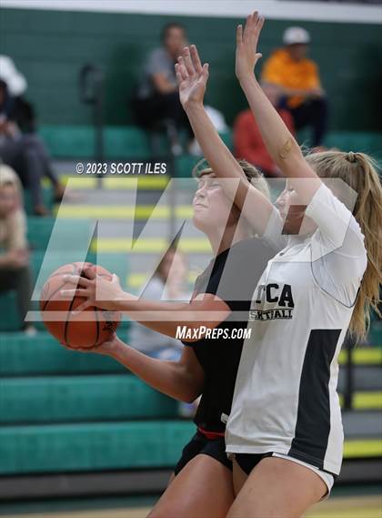 Thumbnail 3 in Liberty Union vs Utica (Scrimmage) photogallery.