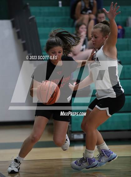 Thumbnail 2 in Liberty Union vs Utica (Scrimmage) photogallery.